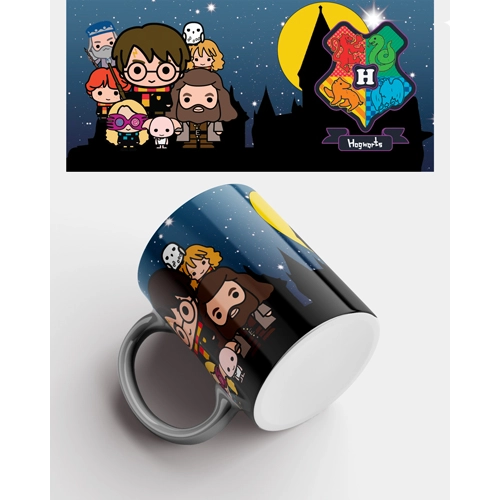 Taza Chibi Hogwarts.